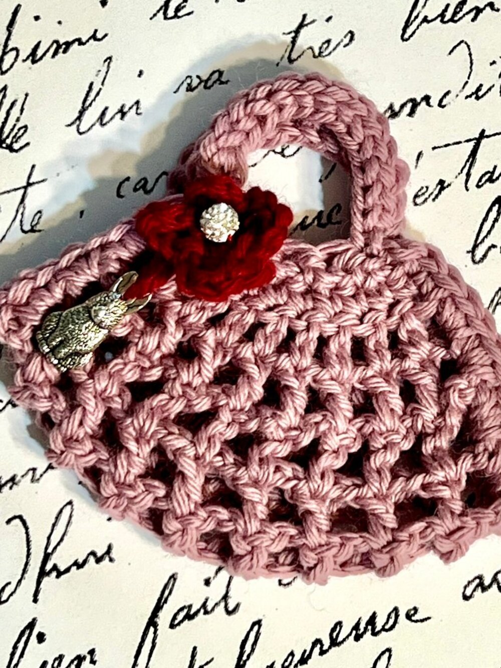 Doll Clothing Access MARKET BAG/SHOPPING BAG For Doll ~ Lavender Color